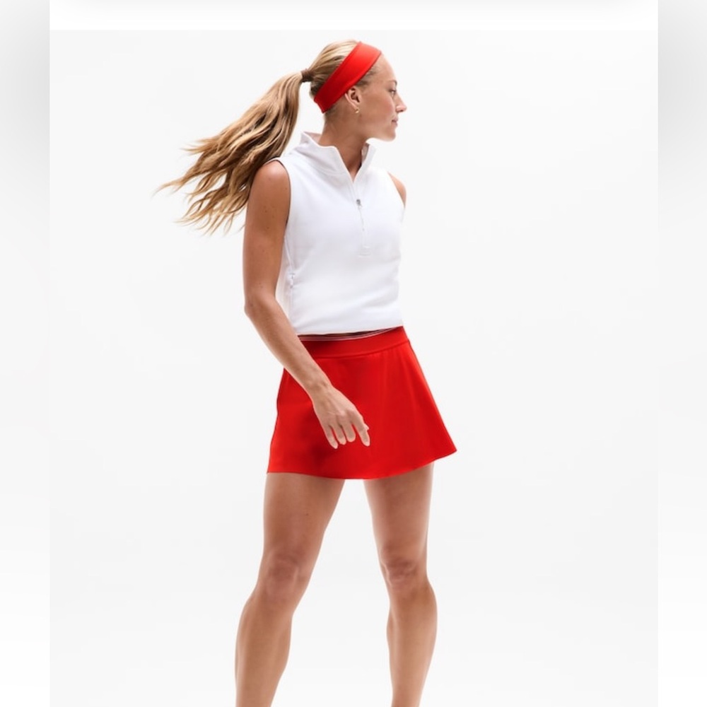 Athleta Red Tennis Skirt